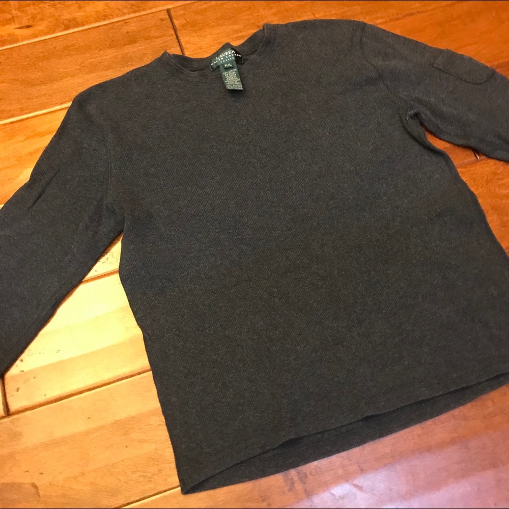 Grey Ralph Lauren long sleeve shirt size P/L